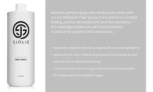 Spray Autobronceador Sjolie Sunless Para Equilibrar El Ph, 9