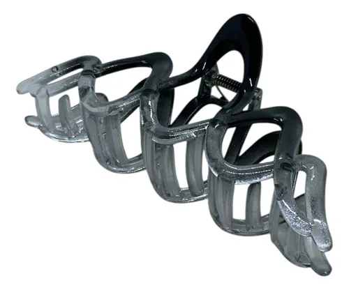 Gancho De Pelo Zigzag Ff. My-ba09a4007 Negro/transparente