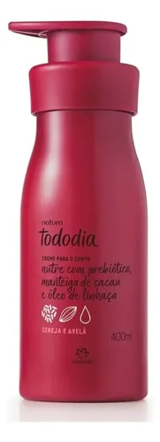 Crema Cereza Y Avellana cuerpo 400ml Natura Tododia