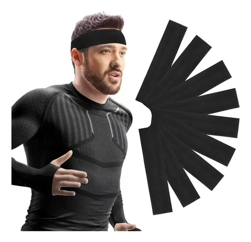 Rii 12 Bandas Para Cabello Deportivas, Elásticas, Pack De 12