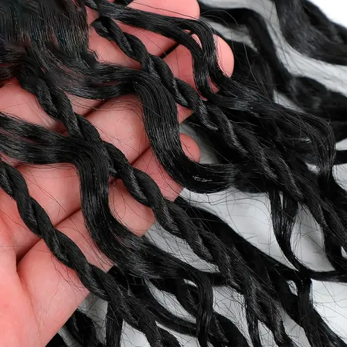 Pelo Cabello Kanekalon Senegales, Rizo Rulo Trenzado 45cm