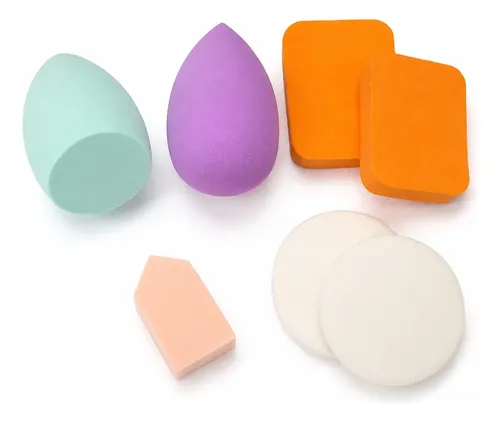 Set X 7 Esponjas Para Maquillaje Beauty Blender Gota Varias