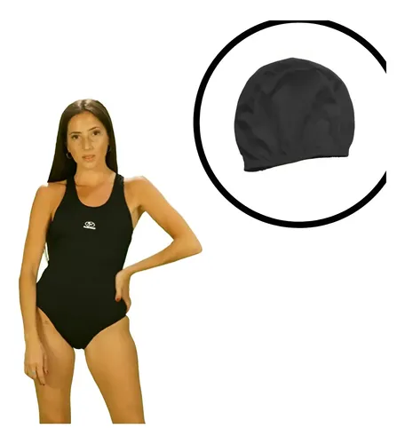 Malla Enteriza Mujer Buen Nado Ng 301 +gorro Lycra -6 Cuo