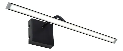 Aplique De Pared Led 50 Cm Movil Direccionable Para Baño Espejo Negro Luz Fría 220V