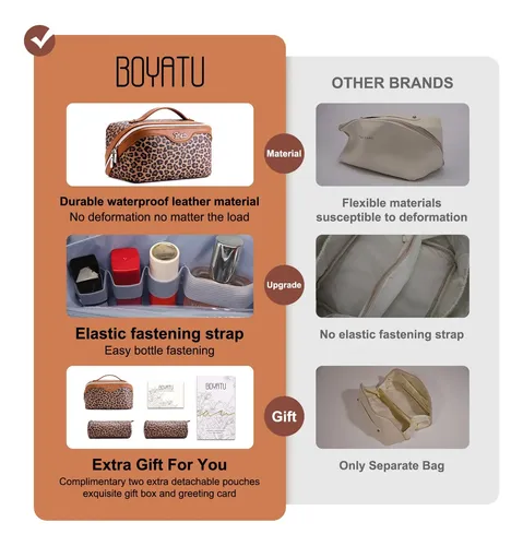 Bolsa De Maquillaje Boyatu, Organizador De Viaje Con Estampa