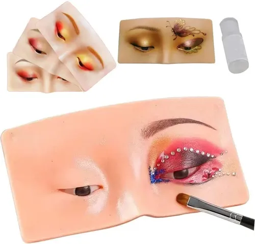 Práctica De Silicona De Maniquí De Maquillaje Facial &sk