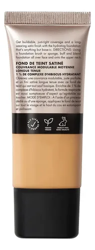 E.l.f Soft Glam Base Líquida Satinada Cobertura Media – 30 Medium Warm