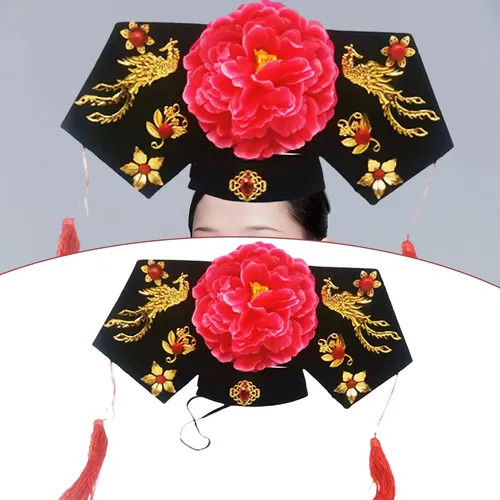 Diadema Qing Emperatriz, Tocado Floral Multicolor Multicolor
