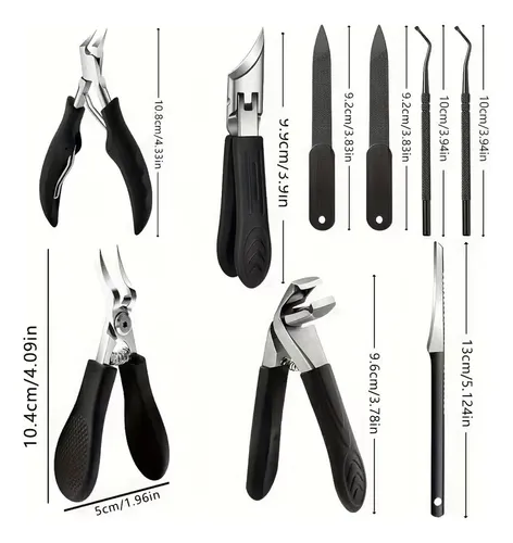 Kit 9 Piezas Uña Encarnada Manicura Pedicura
