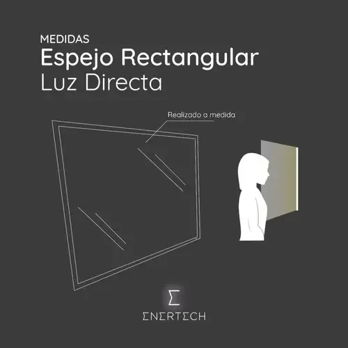 Espejo 90 X 80 Cm Iluminación Led Frontal Y Sensor Touch