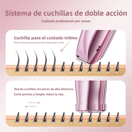 Depiladora De Bikini Para Mujer Electrica Doble Cabeza 2in1