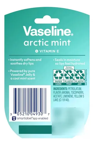 Vaseline Arctic Mint Lip Therapy Balsamo Labial De 7g