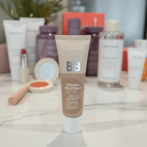 Base Bb Premium Beauty Balm 01 Light Farmasi 30ml Tono Light to Medium 02