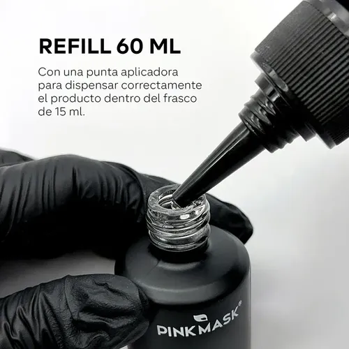 Pink Mask Refill Pack X2 Top Coat Y Base Coat 60ml Repuesto