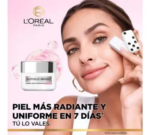 Glycolic Bright L’oréal Paris Día Fps30 Anti-manchas X 50 Ml