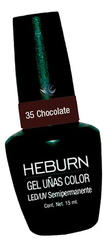 Esmalte Gel Led/uv 35 Chocolate Semipermanente Heburn