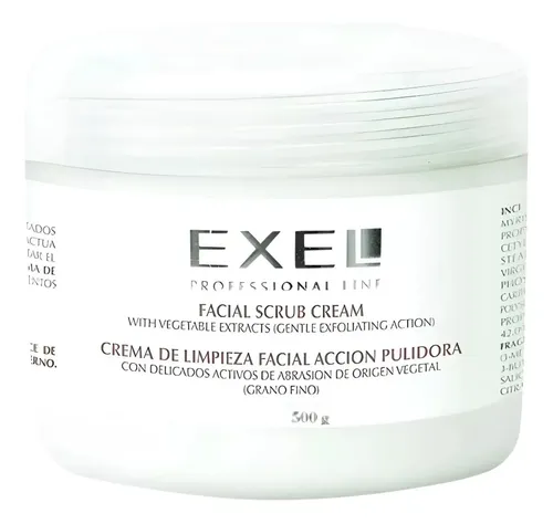 Crema Exfoliante Facial Accion Pulidora Exel Grano Fino 500m