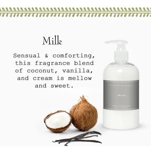 Manteca De Karité Lotion K. Hall Designs, Con Aroma A Leche,