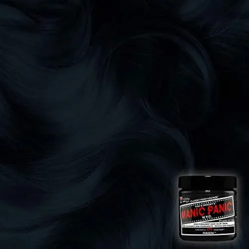 Manic Panic Classic Raven – Tinte Semipermanente Vegan 4oz