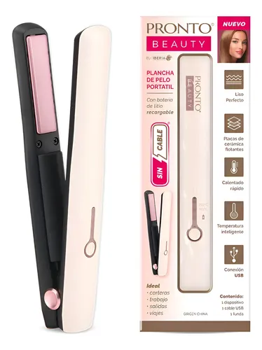 Planchita De Pelo Portátil Y Recargable Pronto Beauty
