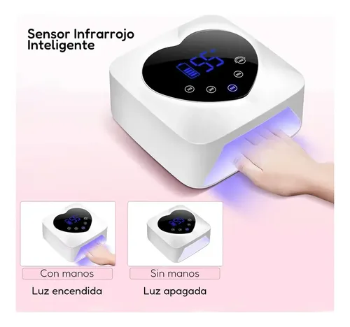 Cabina Uñas Lámpara Uv Led 72w City Girl Corazón Manicura