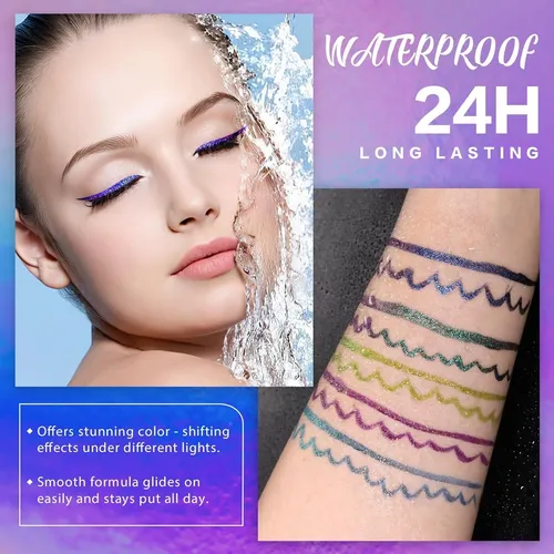 Eyeliner Líquido Susikeki Aurora Glow Duochrome