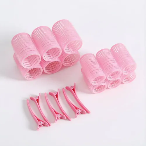 Kit De Rulos Auto Adherente Rodillo Para Cabello Sin Calor P