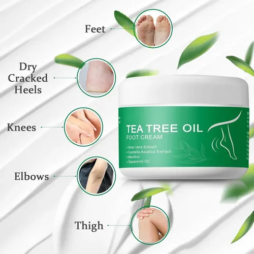 Crema Hidratante For Pies Con Aceite De Árbol De Té