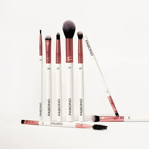 Pincel Diagonal Fascino De Maquillaje Para Párpados Blanco