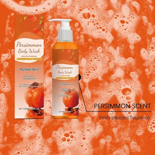 Set De Jabón Y Gel De Baño De Caqui: Cuidado Corporal Diario