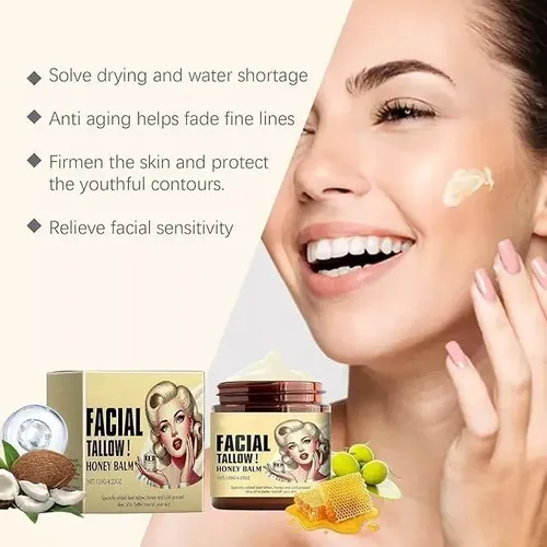 Cebo De Res Para La Cara, 1piezas Sebo De Res Crema, Beef