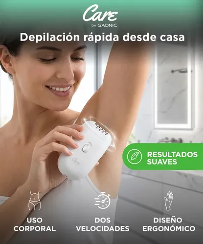 Depiladora Gadnic Beauty D11 Inalámbrica 2 Velocidades