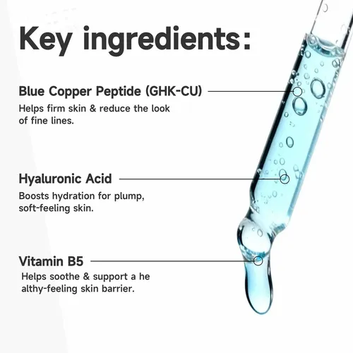 F Drserum – Suero Peptídico De Cobre Azul Acid 4 Ghk-cu E