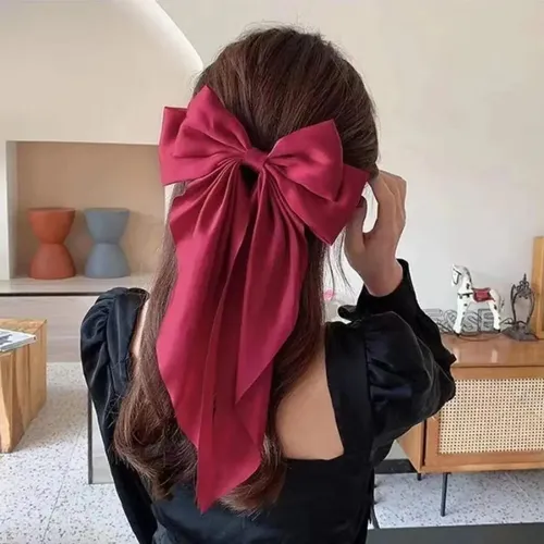 W 1 Diadema Amarilla, Lazo Con Forma De Pinza Para El Pelo,