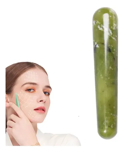 Varilla De Acupresión Palito Gua Sha De Jade Facial Corporal