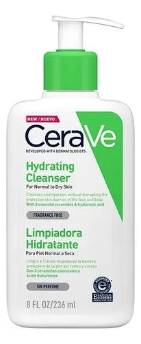 Limpiador Hidratante Cerave Piel Normal A Seca X 236ml