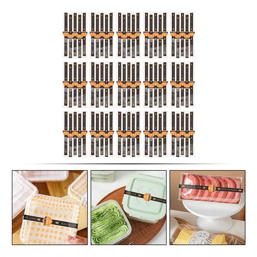 100 Pegatinas Decorativas Para Hornear Y Sellar, Autoadhesiv