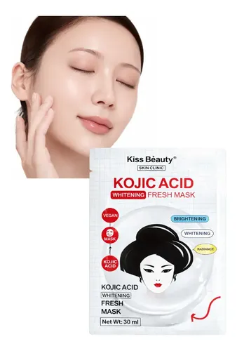 Mascarilla Facial Despigmentante Ácido Kojico Kiss Beauty