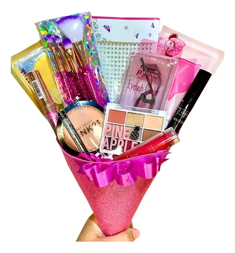 Ramo De Maquillaje Para Regalar Completo Mujer No Flores