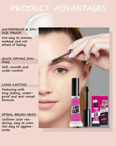 Gel De Cejas Transparente Fijación Fuerte 2 Unidades