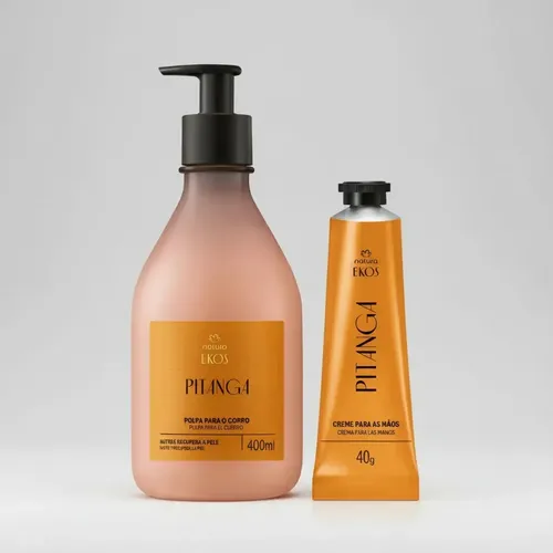 Pack Crema Hidratante Natura Ekos Pitanga para Cuerpo y Manos