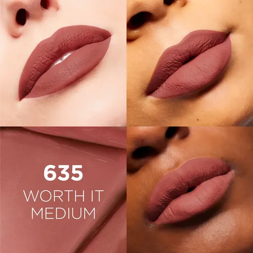 L´Oréal Labial Liquido Lips Infaillible Matte Resistance Color 635 Worth It Medium