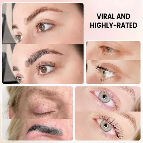 Kit Lash Lifting Y Tinte Para Pestañas Rizado Naturales