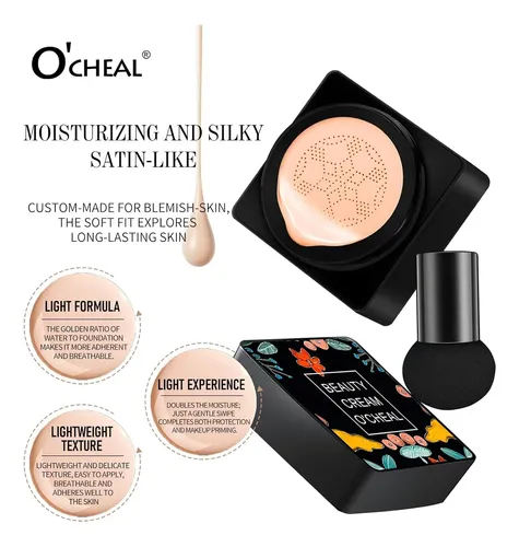 Base Cushion Ocheal Bb Cream Corrector Larga Duración