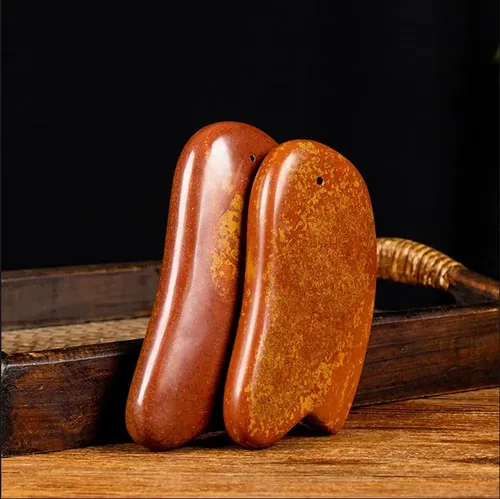 Piedra Gua Sha Roja Masaje Facial Natural Antiage