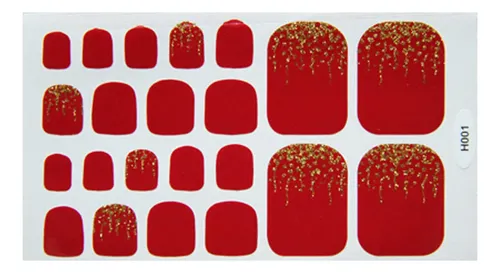Calcomanías Autoadhesivas Para Uñas De Pies Para Mujer A