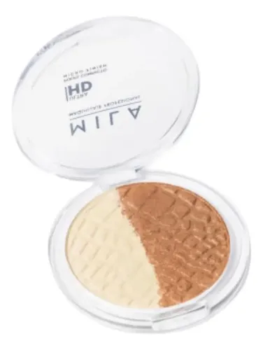 Mila Pro Polvo Compacto Micro Finish Mix Iluminador Caribe