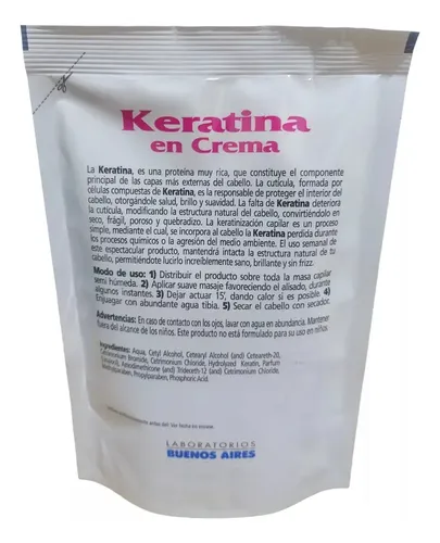 Keratina En Crema Mary Bosques Tratamiento Capilar X 250gr
