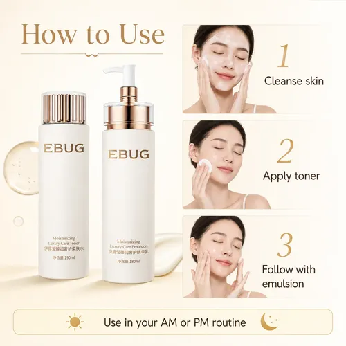 Set De Cuidado Facial Hidratante Con Tónico Y Esencia