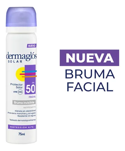 Dermaglos Solar Bruma Facial F50 X 75 Ml